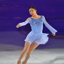 RUBU Women Traditional Figure Ice Skating Clothing Girls Figure Ice Dancing Graceful New Brand Ice Skating Dresses