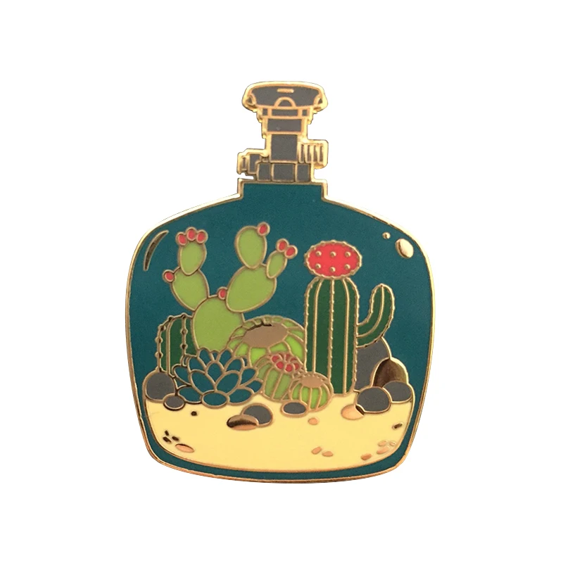 Desert Plants в твердых эмалированных булавках Oxygen Tank