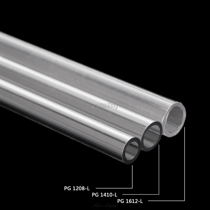 

OD 12mm 14mm 16mm PETG Water Cooling Rigid Hard Tube for PC Water Cooling System 50cm AUG_22 Dropship