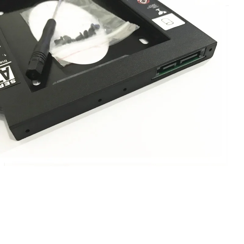 Universal 2.5" 2nd CD/DVD-ROM HDD Hard Drive Caddy Tray SATA 9.5mm 12.7mm Optical Bay for Laptop Notebook Mac Book