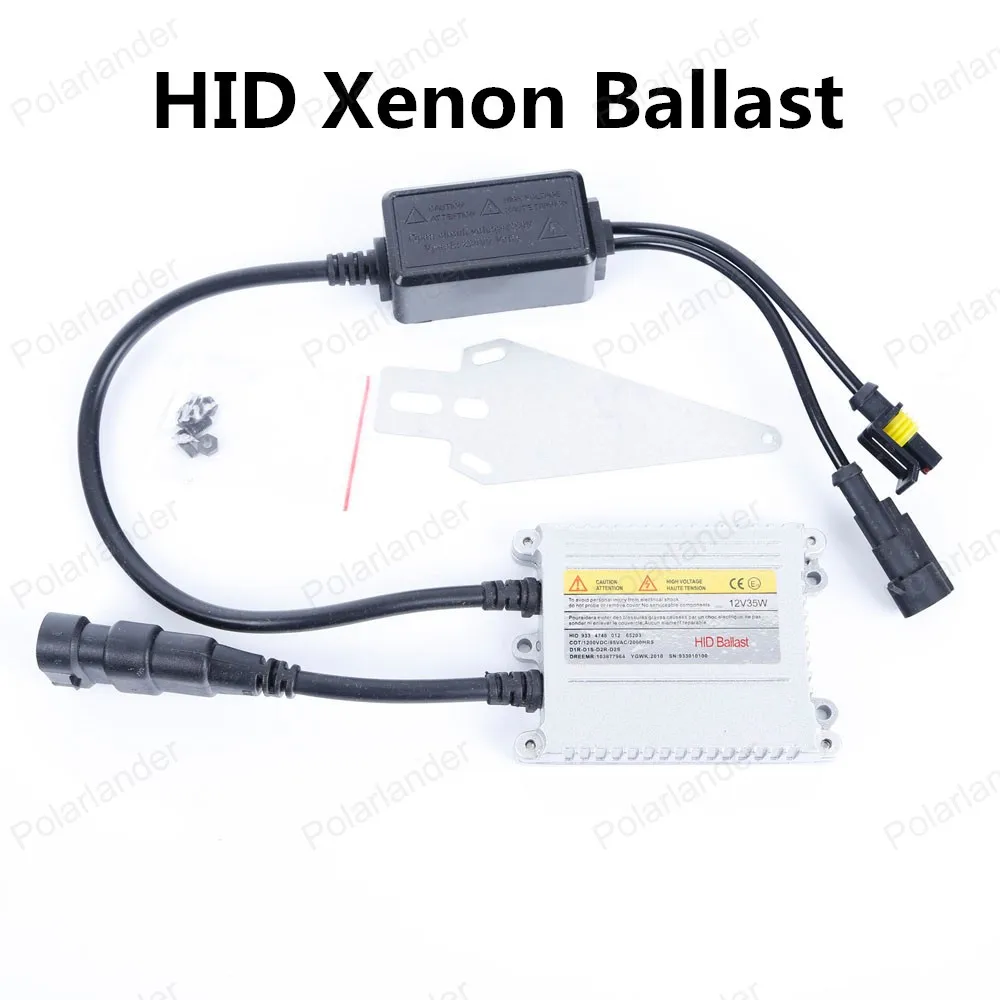 Polarlander 2pcs Good Quality HID Xenon Ballast Silver 35W AC DC Ballast for Auto HID Xenon Bulb Lamp Black