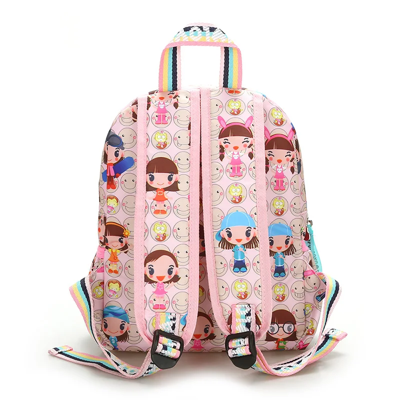 Harajuku print school bag girl street graffiti background backpack waterproof nylon school bag new listing funny backpack