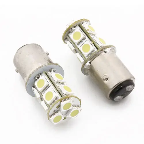 

13-SMD 5050 красный светодисветодиодный 1157 P21 5 Вт лампы 12 В BAY15D сигнал поворота Стоп светильник