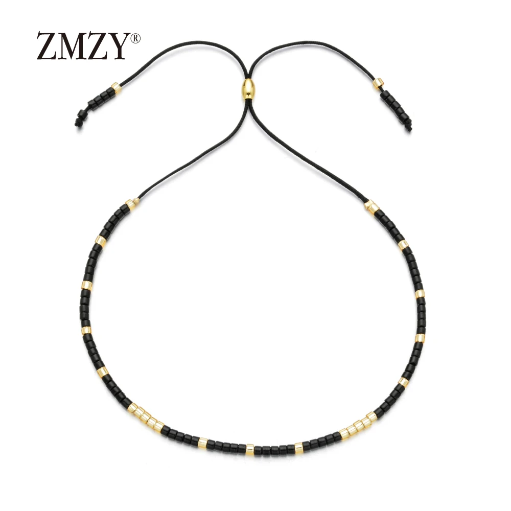 ZMZY-pulsera Miyuki para mujer, bisutería Bohemia, cuentas de vidrio finas, Pulseras coloridas, joyería de boda