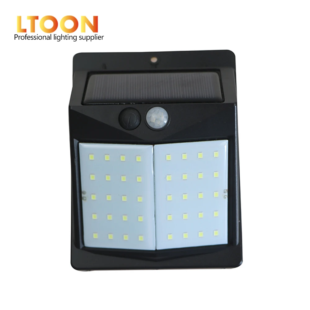 [LTOON]LED Solar Power PIR Motion Sensor Wall Light 40 LED Outdoor Waterproof Energy Saving Street Yard Path Home Garden Securit