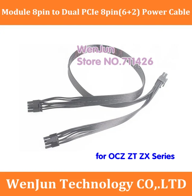 

Module 8pin to Dual PCIe 8pin(6+2pin) Graphics Video Card Power Cable Cord for OCZ ZT ZX Series PSU 8pin+8pin