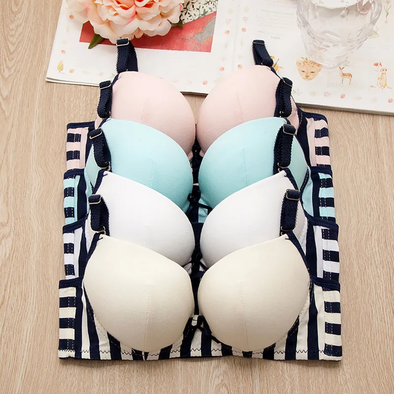 Teenage Girl Underwear Young Girls Bra 95% Cotton Prety Bra Breathable Student Training Bra kids Bra 13 Colors