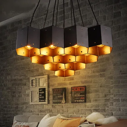 

Loft industrial wind theme restaurant bar art lamp retro nostalgia hotel Internet cafes barbecue shaped iron pendant lights