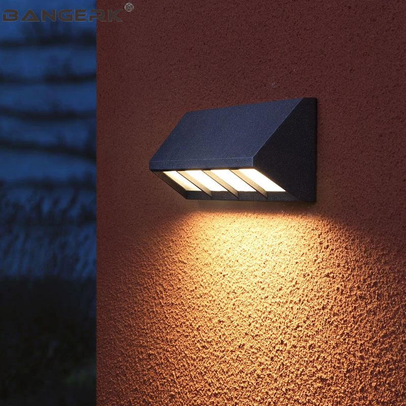 

Nordic Outdoor Wall Lamp 18W LED Porch Lights Fixtures Waterproof Rust Modern Wall Sconce Lamps Garden Aluminium Lighting