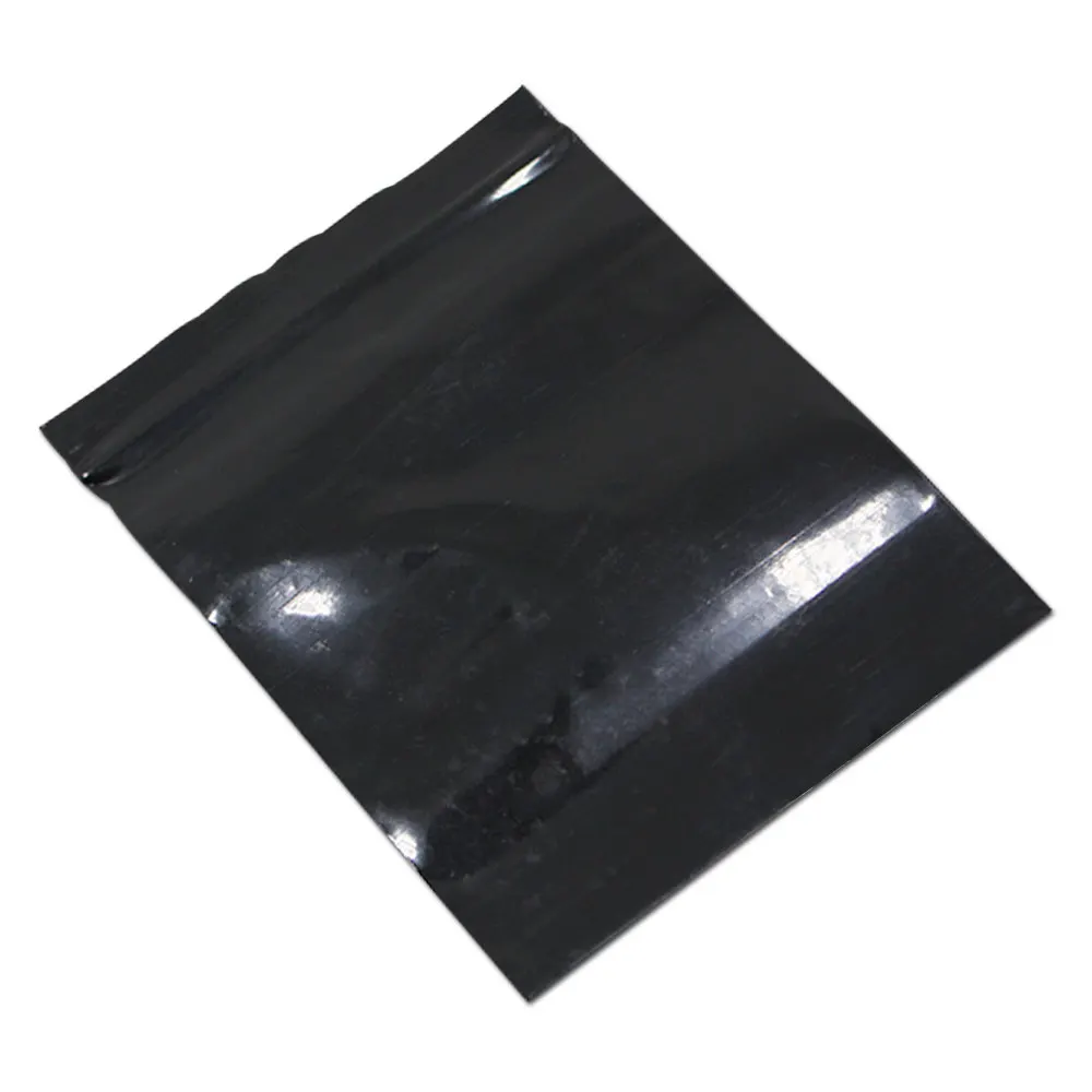 500Pcs 5x7cm Black Blue Plastic Ziplock Bag Sundry Package Bag Jewelry Crafts Storage Pouch Self Seal Zipper Bag Dust Proof