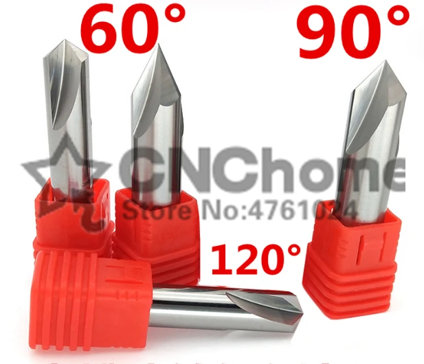 1PCS 3/4/5/6/8/10/12mm*60 degree/90 degree/120 degree Aluminum processing Cemented carbide chamfer drill positioning centre bit