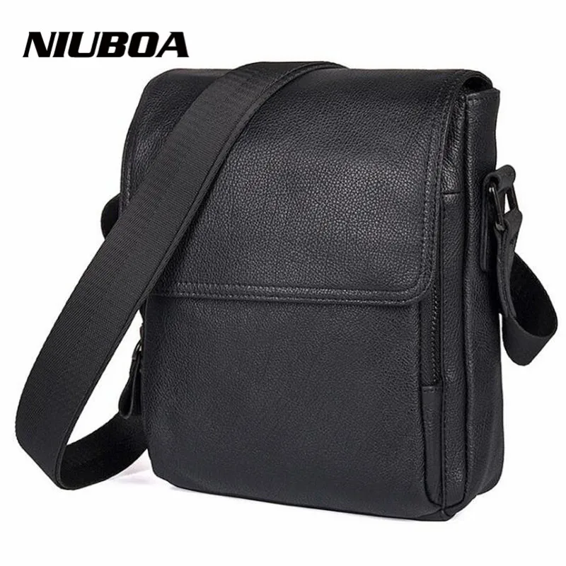 100% Genuine Leather Shoulder Bag Men Messenger Bag Top Quality Casual Crossbody Simple Design Purse Gift Shoulder Bags