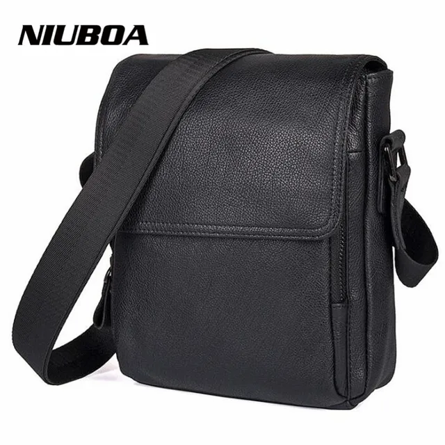 100% prawdziwej skóry torba na ramię męska torba najwyższej jakości codzienna torebka typu crossbody prosta konstrukcja torebka torby na ramię na prezent