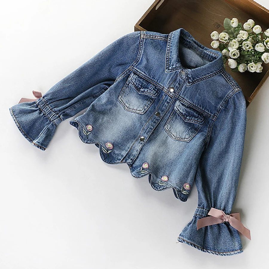 IYEAL Newest  Spring Autumn Baby Girls Clothes Sets Denim Jacket+TUTU Dress 2 PCS Kids Suits Infant Children Clothing Set