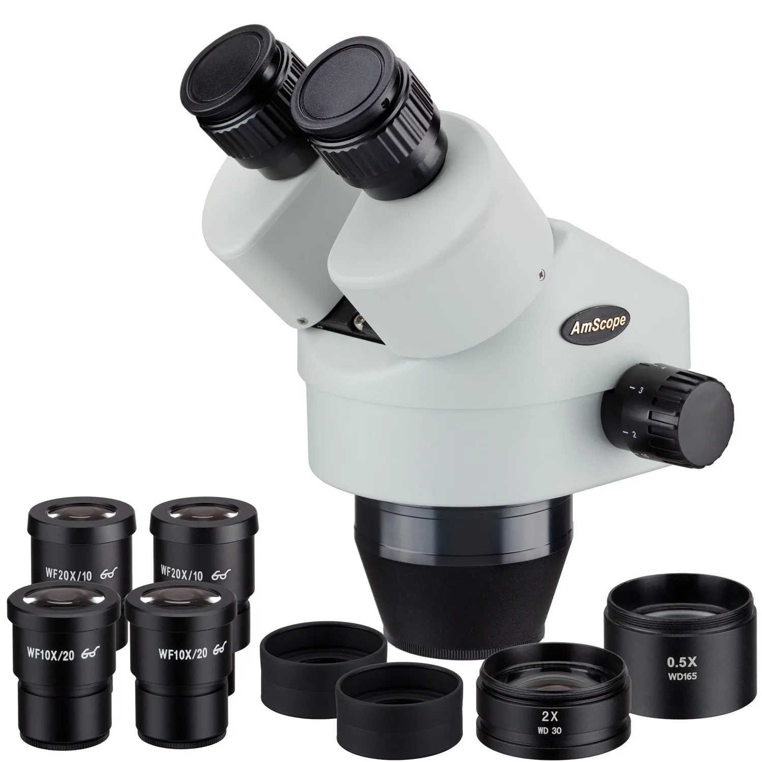 AmScope 3.5X-180X Binocular Zoom Power Stereo Microscope Head   SM35180B