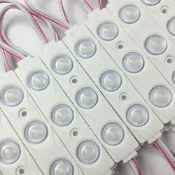 1000pcs/lot wholesale 2835 Injection LED Module 3LED Lens 160 Degree,12V 1.5W Advertising Light LED Modules