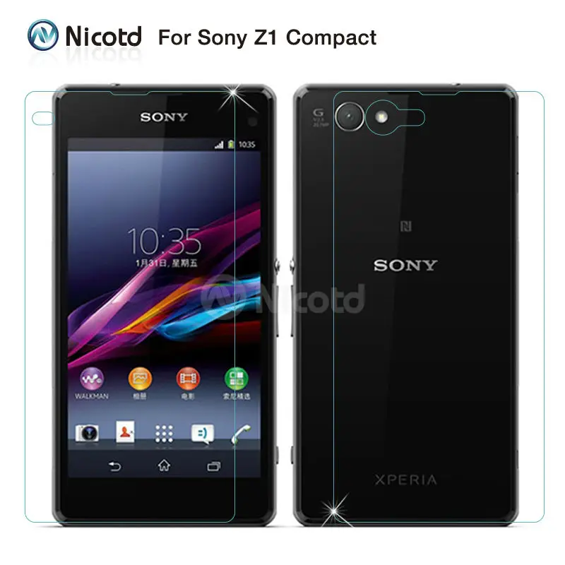 2pcs/Lot Front+Back Tempered Glass For Sony Xperia Z5 Premium Z1 Z3 Z5 Compact Screen Protector For Sony Xperia Z Z1 Z2 Z3 Z4 Z5
