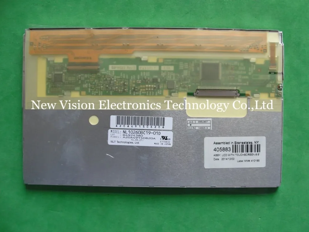 

NL10260BC19-01D Original A+ Grade 8.9 inch LCD Display Module for Industrial Application