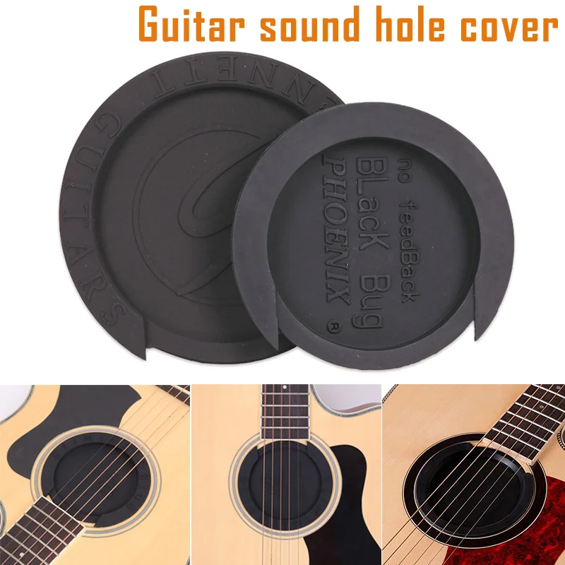 Newly Silicone Guitar Sound Hole Cover Buster Stop Plug Accessories Parts Noise Reduction XR-Hot