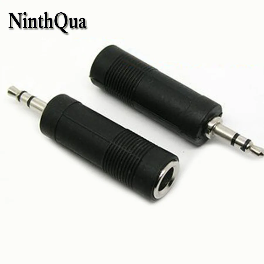 1/3/5pcs 3.5mmm Stereo Plug to 6.5mm jack Male to Female Connector Adapter for Microphone Speaker PC Notebook MP3 MP4