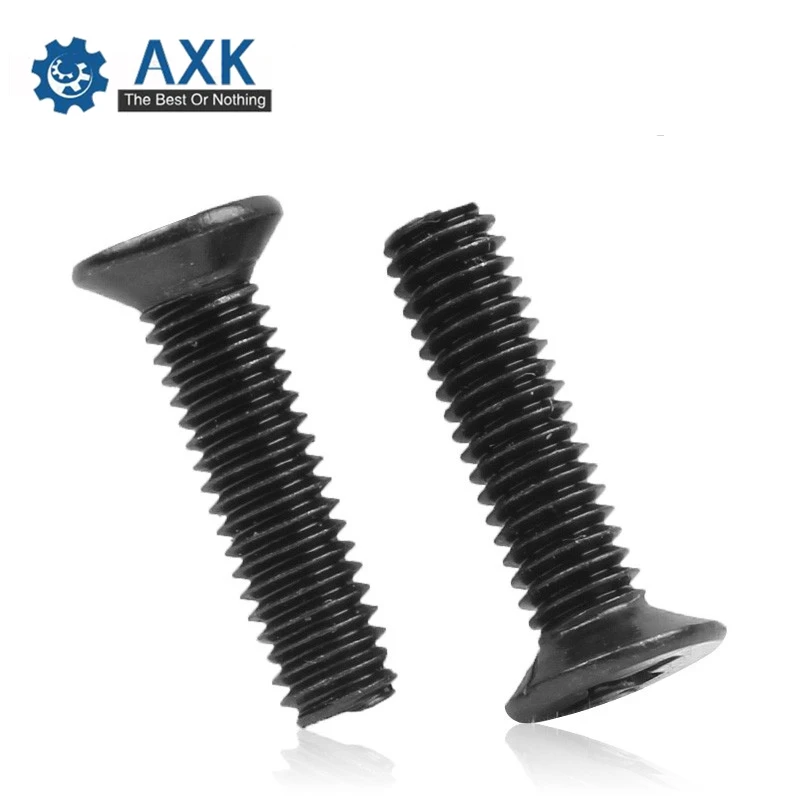 Philips Machine Screw Black 100pcs/lot M2*3/4/5/6/7/8/10/12/13/14/15/16/22 Flat Head Verbus Ripp Bolt Phillips Stainless Steel