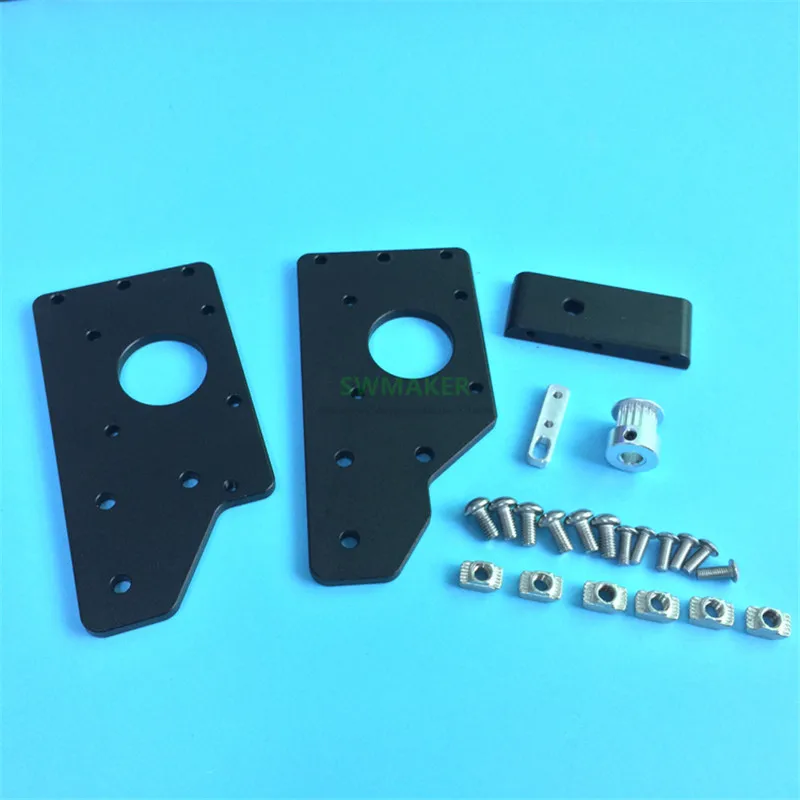Upgrade Aluminum adjustable Y-axis belt tensioner with Motor bracket holder for 2040 Aluminum Profile 3D printer parts