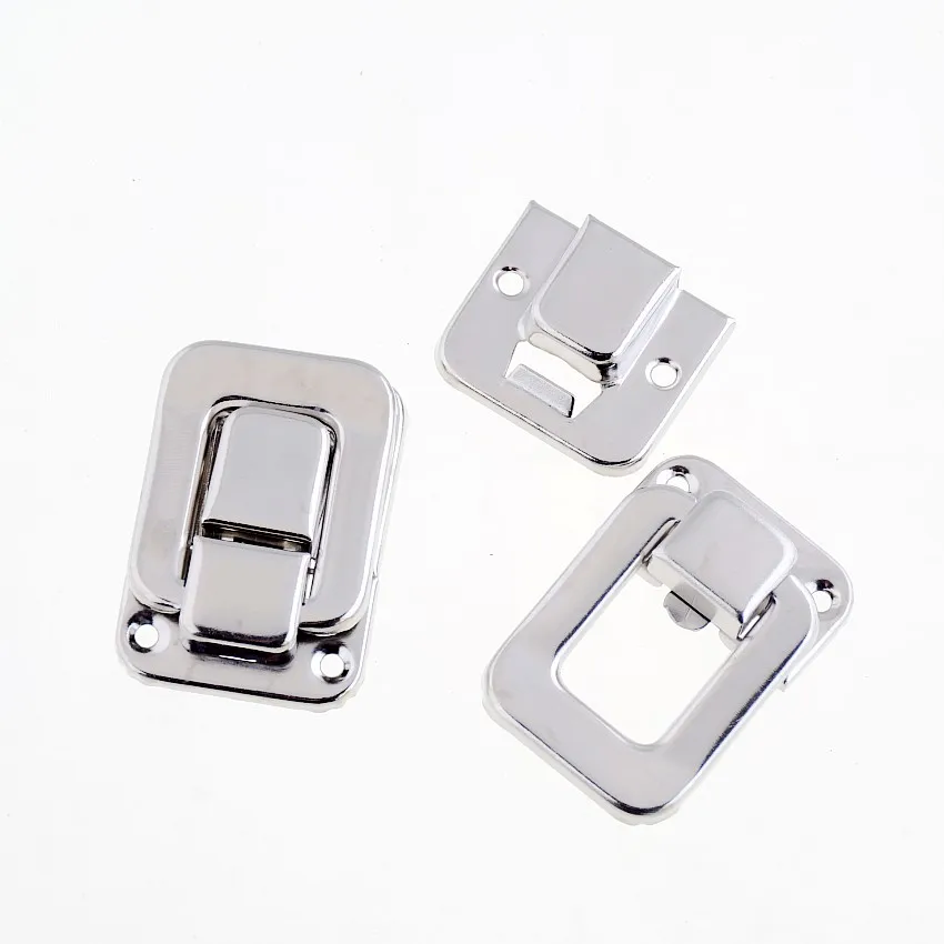 

Free Shipping-10 Sets Toggle Catch Suitcase Case Box Trunk Box Silver Tone 3.8cm x 2.7cm 2.7cm x 2.4cm J1815