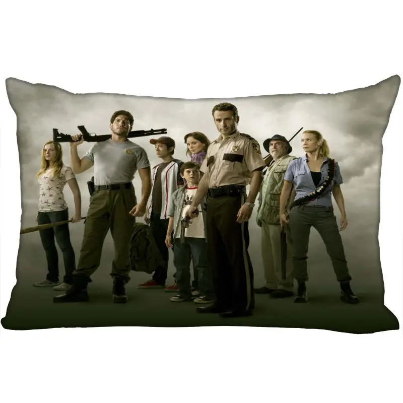 Custom Walking Dead New Arrival Rectangle Pillowcases Zipper Custom Pillow Cover Wedding Decorative Christmas Gift