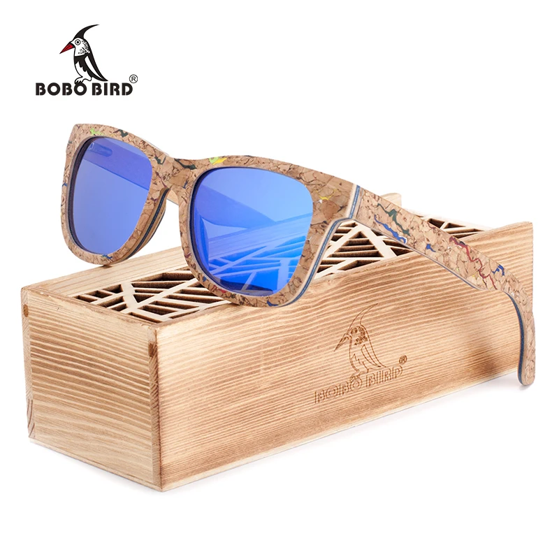 

BOBO BIRD Brand Wood Sunglasses Women Men Luxury Polarized Color Sun Glasses Retro with Memorial Gift for Drop Ship AG021