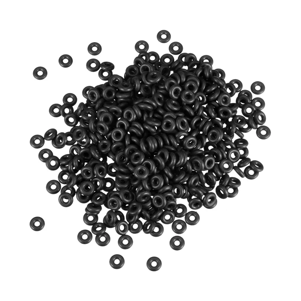 Uxcell 500Pcs O-Rings Gaskets Nitrile Rubber 2 x 6 x 2mm Seal Rings Sealing Gasket For Machinery Hydraulic Repairs Plumbing