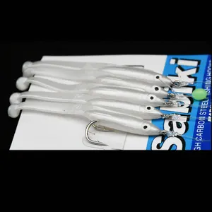 خطاف صيد فولاذي كربوني عالي الجودة ، 5 خطافات / كيس ، طعم منخفض ، إغراء ، صيد بحري ، 5 خطافات / حقيبة ، رقم 1/0 الأكثر مبيعا 8 عامل باس 5 سلاسل - No3