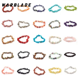 WarBLade 35 colori bracciale in pietra preziosa naturale per donna occhio di tigre cristallo quarzo Stretch Chip perline pepite bracciali braccialetti