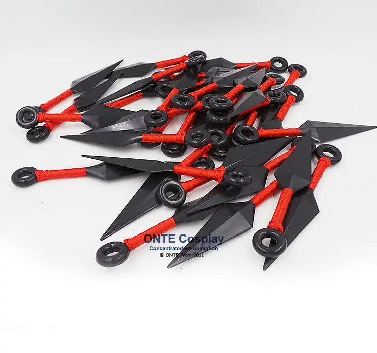 Anime Cosplay Props Collections Plastic Kunai Shuriken Ninja Figure Weapons Bags for Halloween Toys Gift