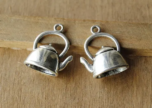 30pcs Tibetan silver Lovely 3D Teapot Charm 10x14x20mm Fit Jewelry Making A67