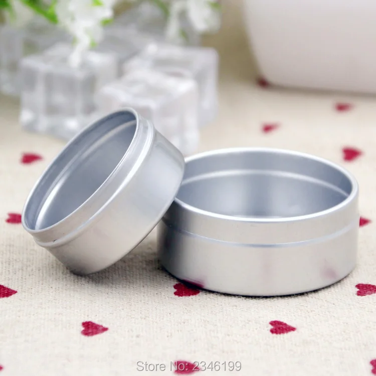 10g20g 100pcs/lot Empty Cosmetic Cream Aluminum Jar, Aluminum Lip Balm Container, DIY Facial Cream Container, Empty Ointment Box