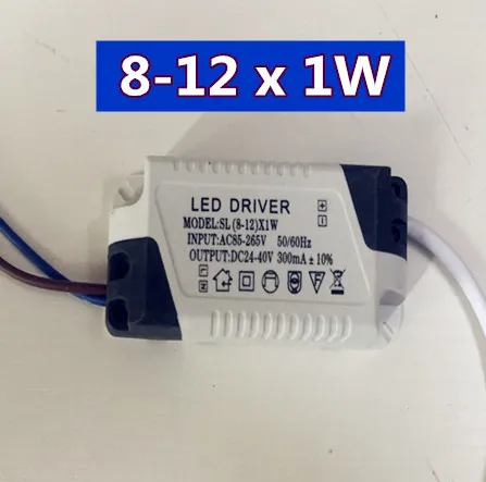 8-12W LED driver power supply built-in constant for LED lights current Lighting 85-265V Output 300mA DC 24-40V  GOOD SALE