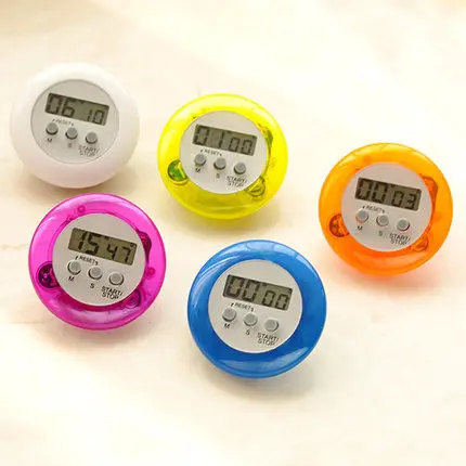 300PCS Novelty Digital Kitchen Timer Kitchen Helper Mini Digital LCD Kitchen Count Down Clip Timer Alarm