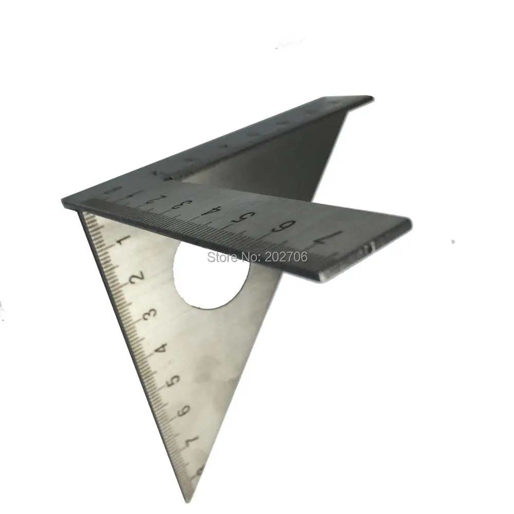 45 degree Stainless Steel Triangle Square ruler Rafter Speed Square T and Tri Angle Square Mulit Scriber tools