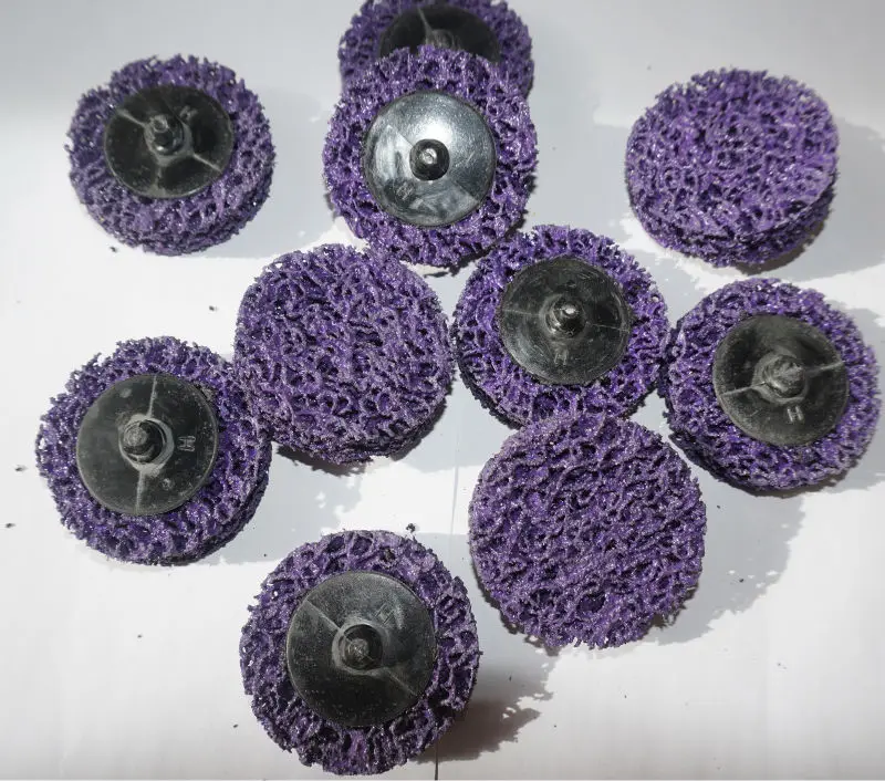 New 10pcs 2inch Purple Clean and Strip disc for paint removal quick change disc Strip-it disc cleaning roll lock disc