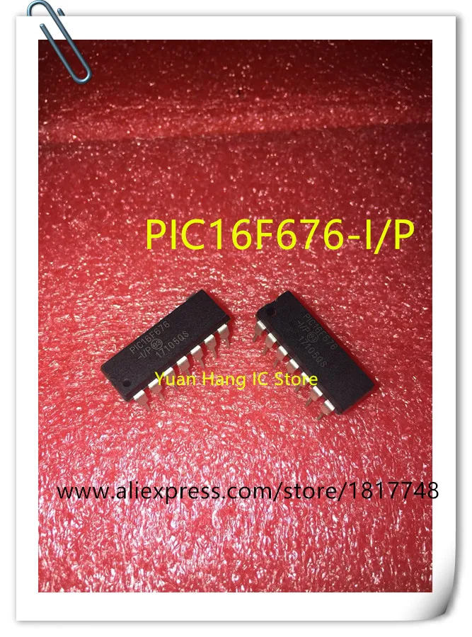 10 pièces/lot PIC16F676-IP PIC16F676-I/P PIC16F676 16F676 DIP-14 nouveau, original
