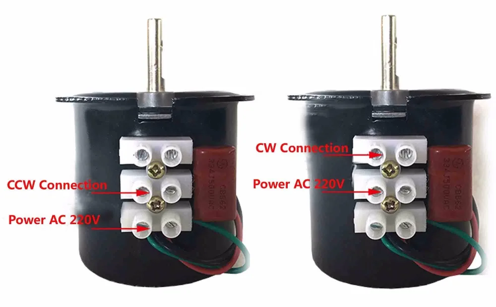 Imagem -03 - Motor Síncrono de Eixo Excêntrico 60ktyz ac 110v 60hz 1.2 2.5 10 15 20 30 40 50 60 80 100 110 Rpm cw Ccw 14w Motor de Engrenagem