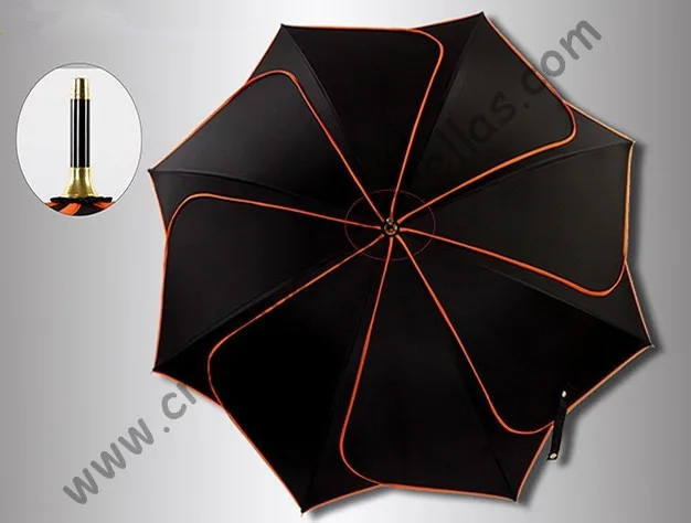 

Lotus leaf umbrellas,100%sunscreen,UPF>50+,black coating,formosa taffeta,UV protecting,rotate fluorescent orange piping,