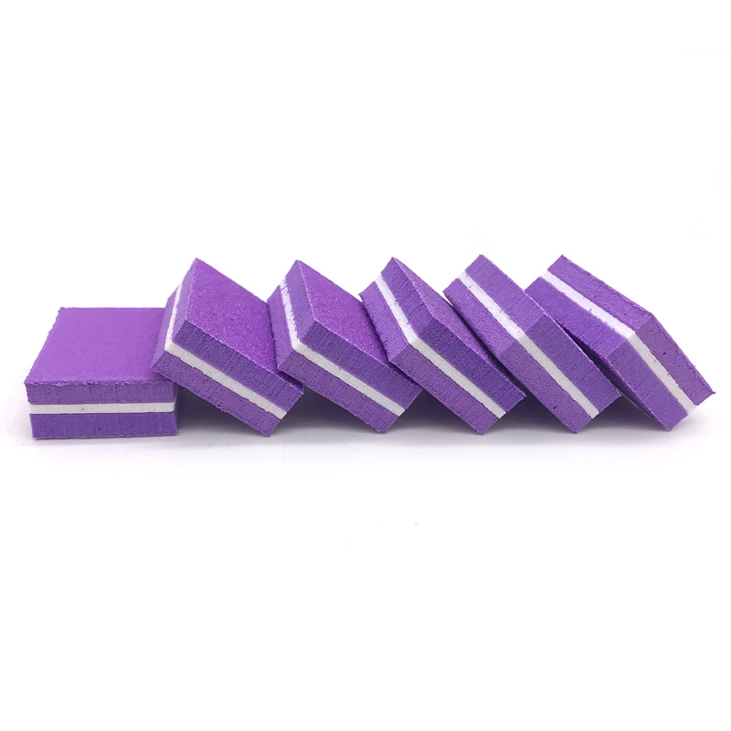 200 Pcs Mini Nail File Block Professional Manicure Pedicure Sponge Files For Salon UV Gel DIY Tips Polisher Tools Equipment Set