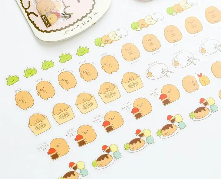 1 Set 50Pcs DIY Hand Painted Hand Drawing Francoise Stamp Theme Sticker Diary Decal Decor