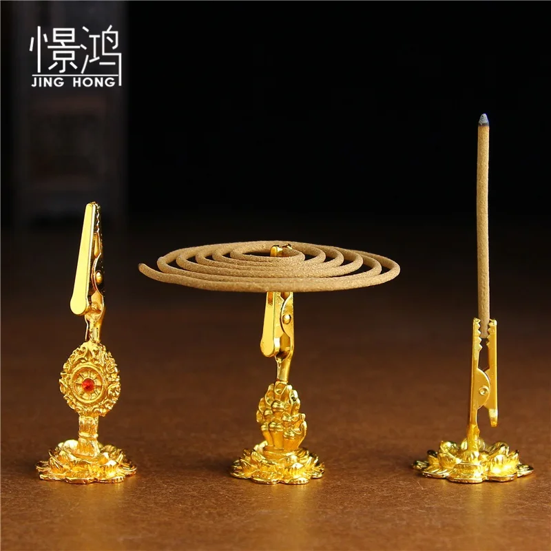 

Lotus flower frame Lotus fragrance clip aloes sandalwood lie fragrant incense coil joss stick