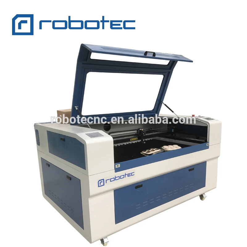 Good precision raycus 100w Robotec 1390 laser cutting machine with Ruida controller