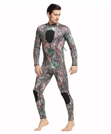 

3MM Camo Men Neoprene Scuba Diving Suit Winter Warm Swim Snorkelling Full Body Triathlon Anti-UV Hunting Kayaking Wetsuits