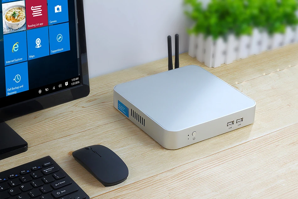 XCY Mini PC Intel N100 I7 4500U I5 4200U Celeron N5095 Office Computer Win11/Win10/Linux Gigabit Ethernet 6x USB Ports