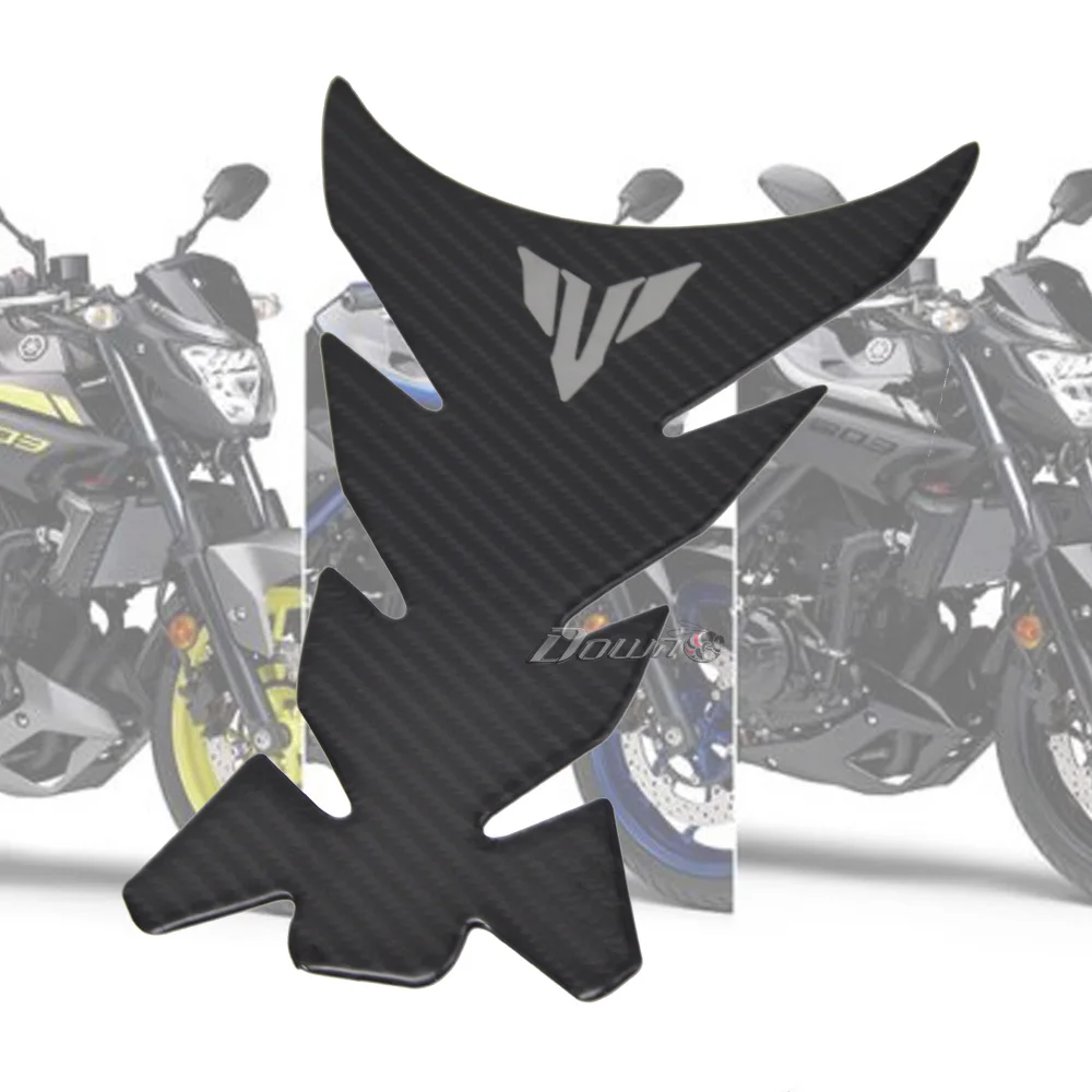 New motorcycle 3D carbon fiber tank fish bone decoration stickers Fit For For YAMAHA TDM900 TDM850 MT01 MT10 R6 R1