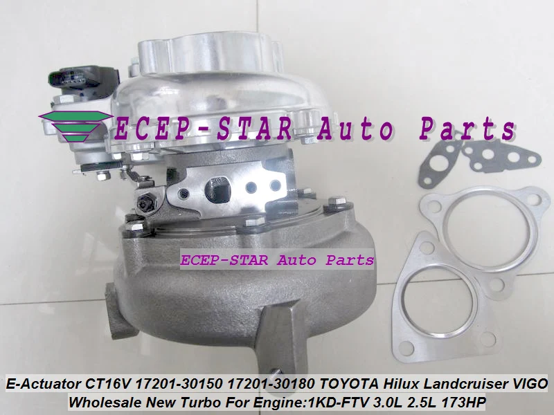 + solenóide do atuador elétrico CT16V 17201-30150 17201-30180 Turbo para TOYOTA Hilux Landcruiser KZJ90 KZJ95 VIGO 1KD-FTV 3.0L 2.5L
